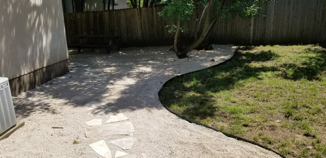 Gravel pathway in south Austin