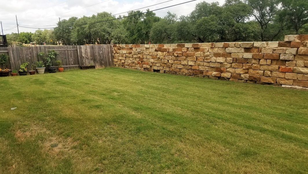 Mowing service stripes in Austin Texas